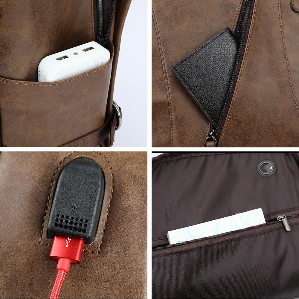 Leather Casual Backpack